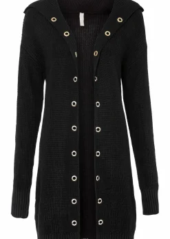 Damen bonprix Bekleidung·Umstandsmode|Bekleidung·Jeans|Longstrickjacke mit Kapuze