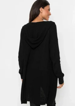 Damen bonprix Bekleidung·Umstandsmode|Bekleidung·Jeans|Longstrickjacke mit Kapuze