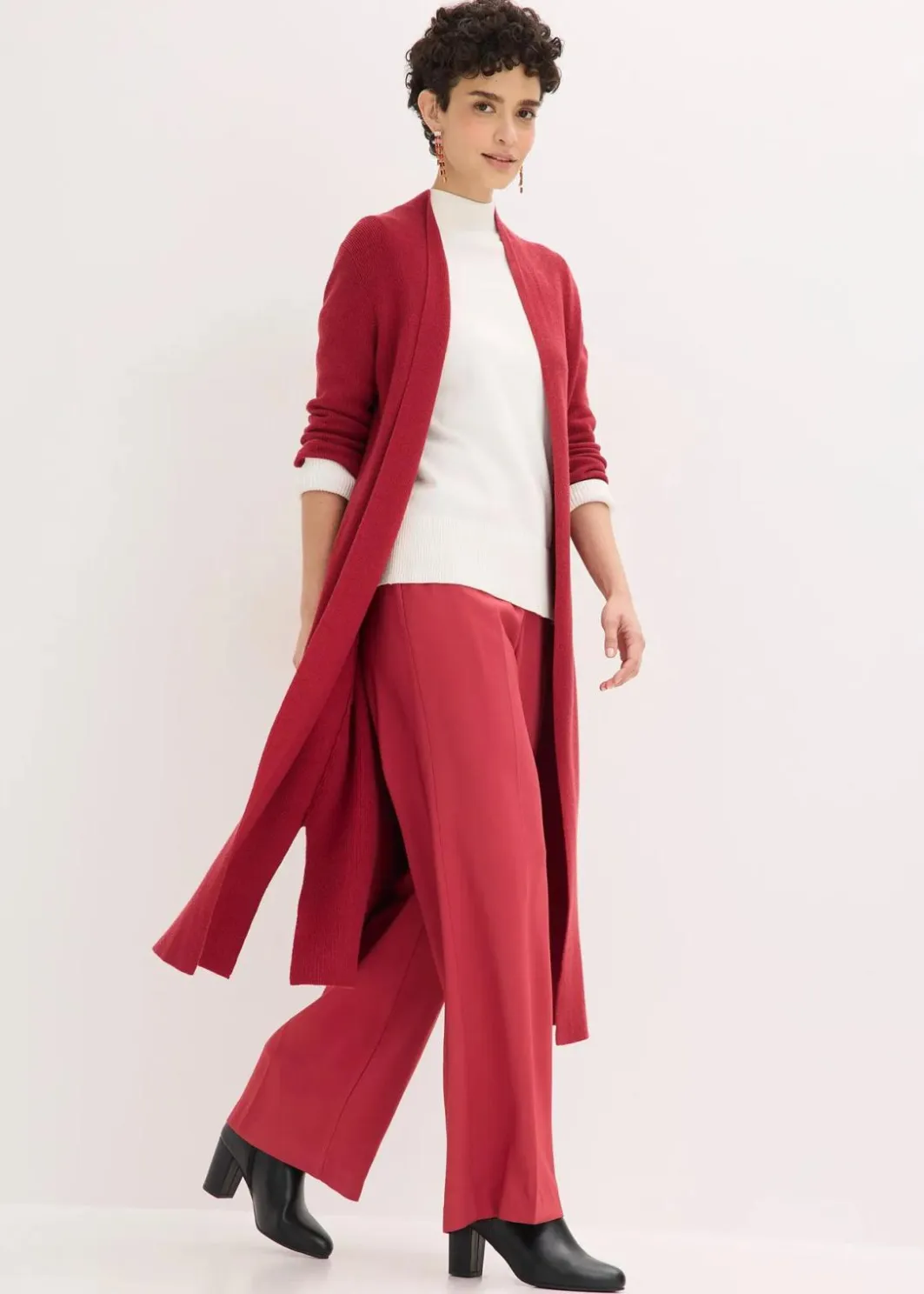 Damen bonprix Bekleidung·Umstandsmode|Pullover & Strickjacken|Longstrickjacke mit Viskose
