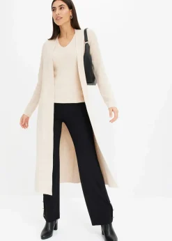 Outlet Longstrickjacke mit Viskose Damen Pullover & Strickjacken|Strickmode