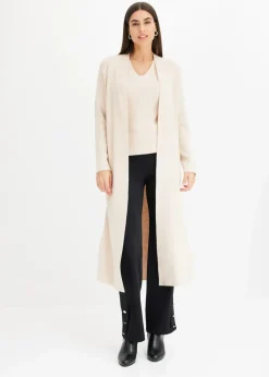 Outlet Longstrickjacke mit Viskose Damen Pullover & Strickjacken|Strickmode