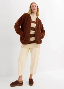 Damen bonprix Pullover & Strickjacken|Basics|Long-Strickpullover
