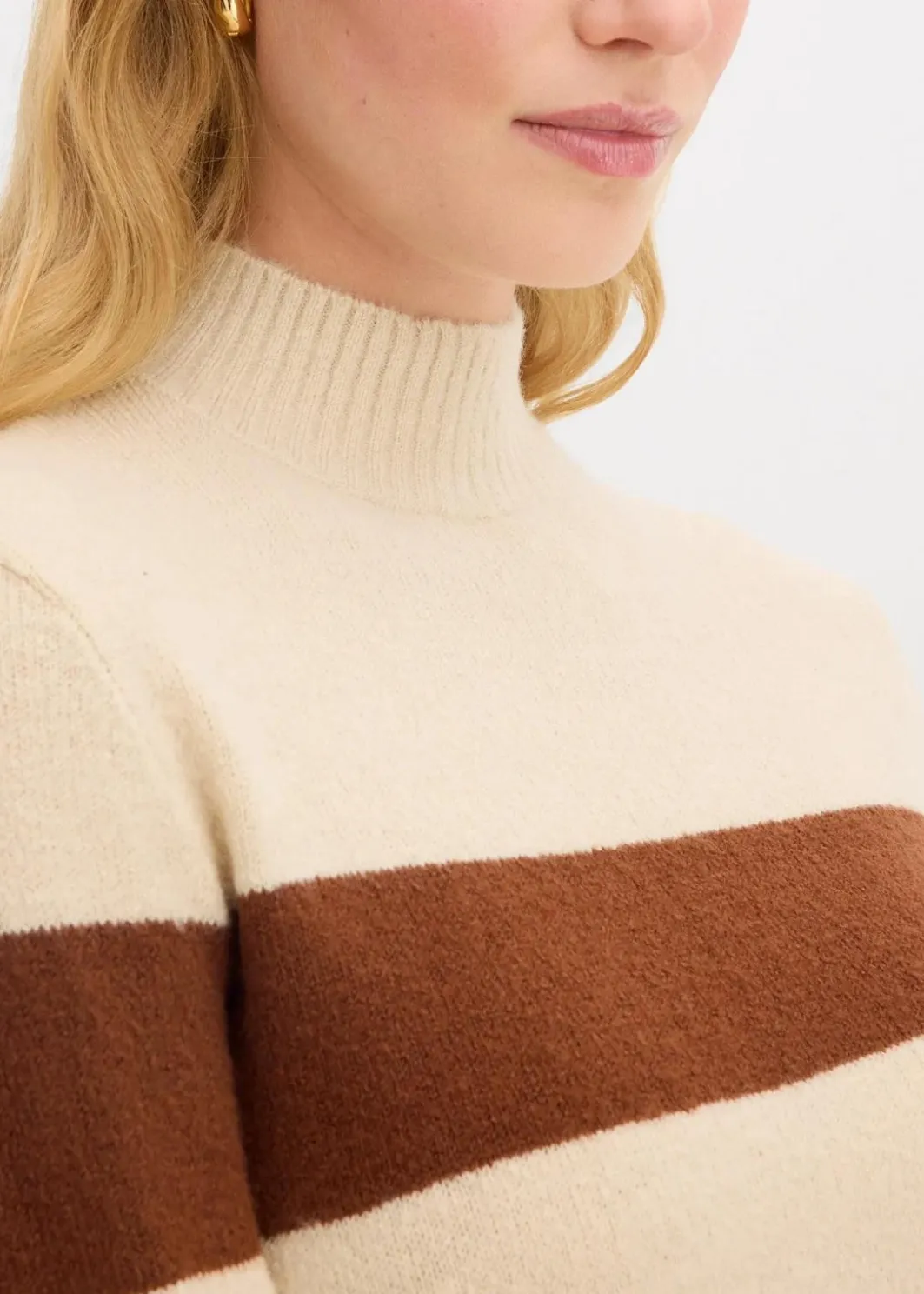 Damen bonprix Pullover & Strickjacken|Basics|Long-Strickpullover