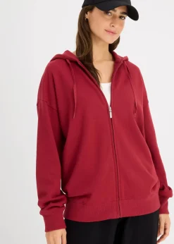 Damen bonprix Sweat|Basics|Long-Sweatjacke