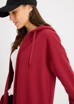 Damen bonprix Sweat|Basics|Long-Sweatjacke