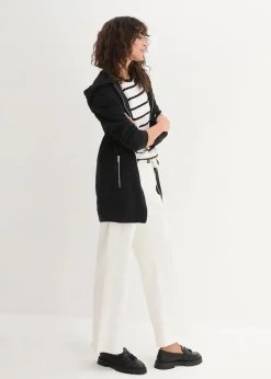 Clearance Long-Sweatjacke mit Reißverschlusstaschen Damen Bekleidung·Blusen & Tuniken|Sweat