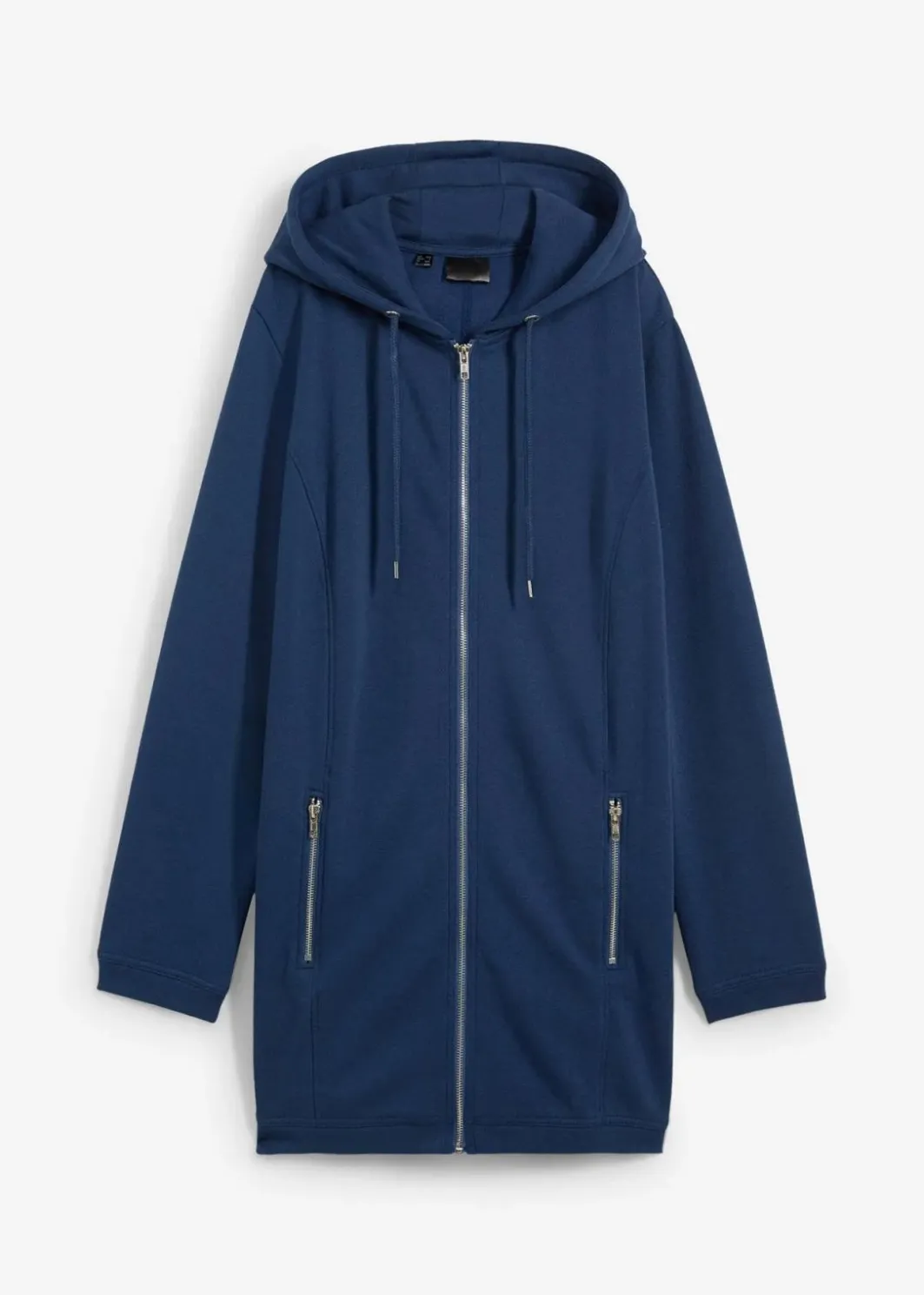 Hot Long-Sweatjacke mit Reißverschlusstaschen Damen Sweat|Bekleidung·Blusen & Tuniken