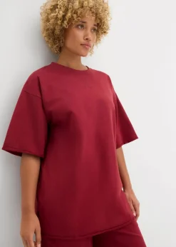 Damen bonprix Sweat|Zweiteiler & Sets|Long-Sweatshirt aus reiner Baumwolle