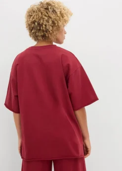 Damen bonprix Sweat|Zweiteiler & Sets|Long-Sweatshirt aus reiner Baumwolle