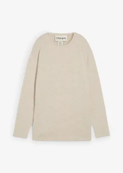 Online Long-Sweatshirt in Strickoptik Damen Bekleidung·Blusen & Tuniken|Zweiteiler & Sets