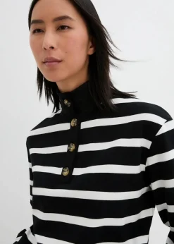 Hot Longsweatshirt mit Troyer-Kragen Damen Bekleidung·Blusen & Tuniken|Sweat