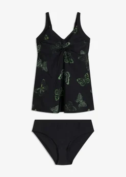 Damen bonprix Tankinis|Bademode·Tankinis|Long-Tankini mit V-Ausschnitt (2-tlg.Set)