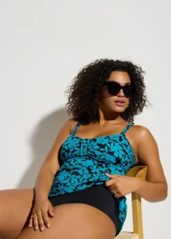 Outlet Long-Tankini (2-tlg.Set) Damen Nachhaltigere Materialien|Tankinis