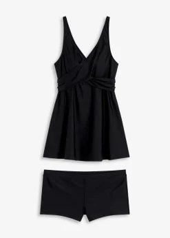 Clearance Long-Tankini (2-tlg.Set) mit V-Ausschnitt Damen Nachhaltigere Materialien|Tankinis