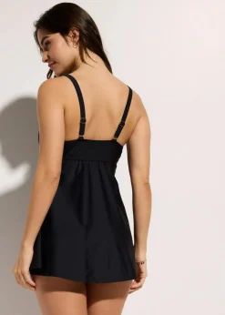 Clearance Long-Tankini (2-tlg.Set) mit V-Ausschnitt Damen Nachhaltigere Materialien|Tankinis