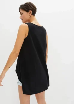 Damen bonprix Shirts & Tops|Nachhaltigere Materialien|Long-Top aus Bio-Baumwolle