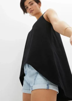 Damen bonprix Shirts & Tops|Nachhaltigere Materialien|Long-Top aus Bio-Baumwolle