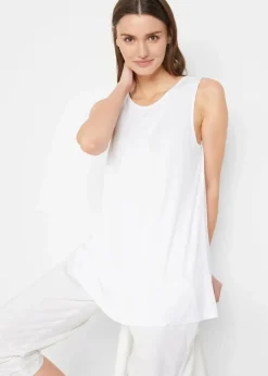 Damen bonprix Nachhaltigere Materialien|Basics|Long-Top aus softer Viskose, 2er- Pack