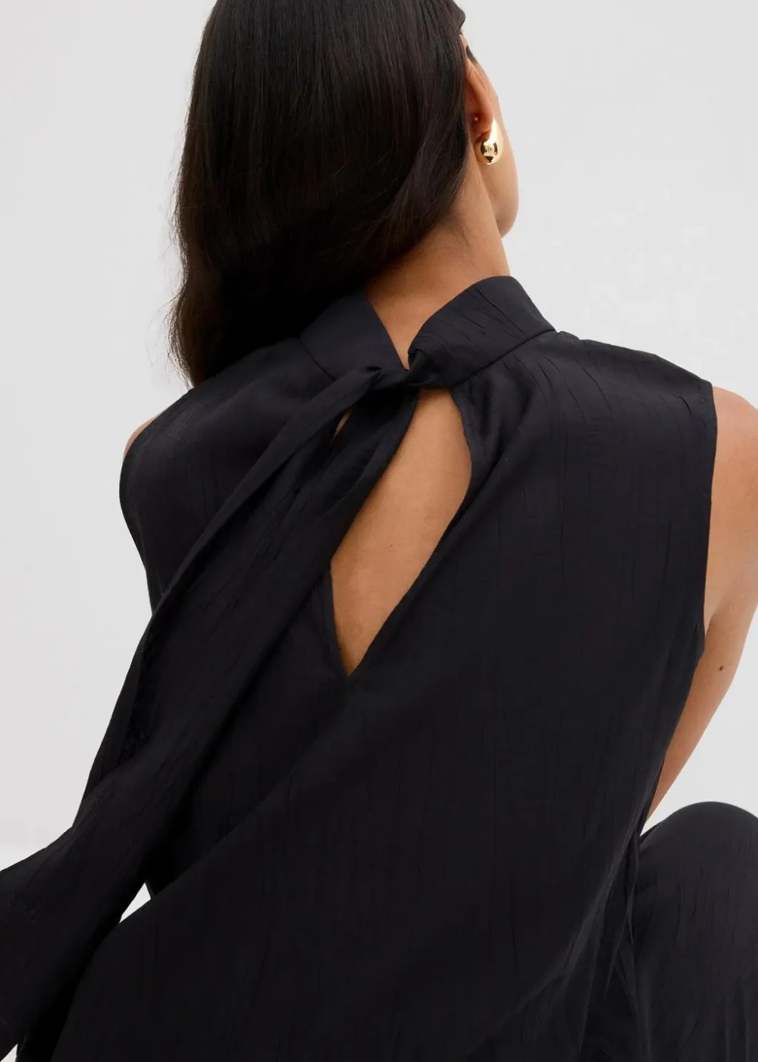 Clearance Long-Top aus strukturiertem Viskose-Mix Damen Zweiteiler & Sets|Shirts & Tops