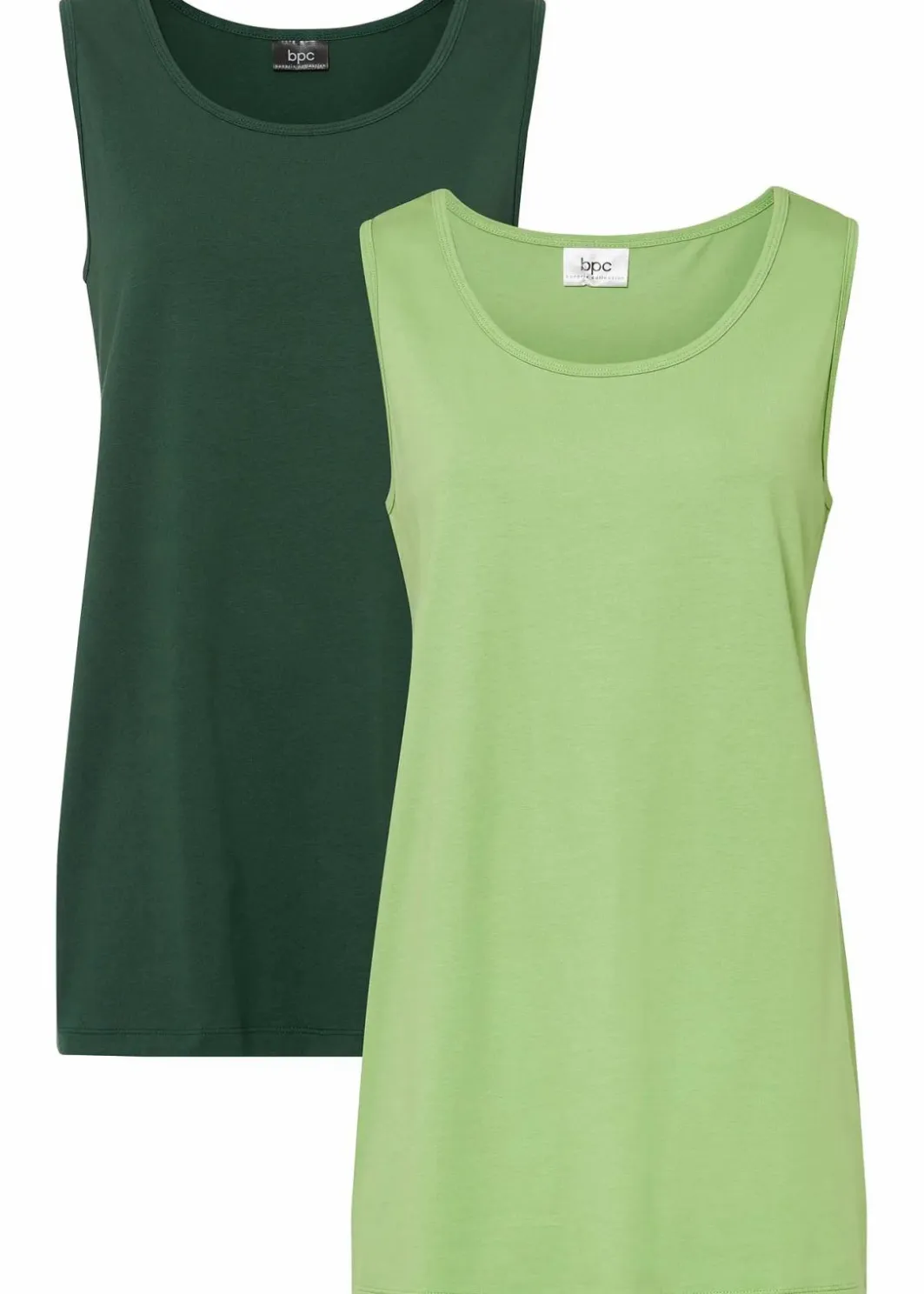 Damen bonprix Shirts & Tops|Basics|Long-Top, 2er-Pack