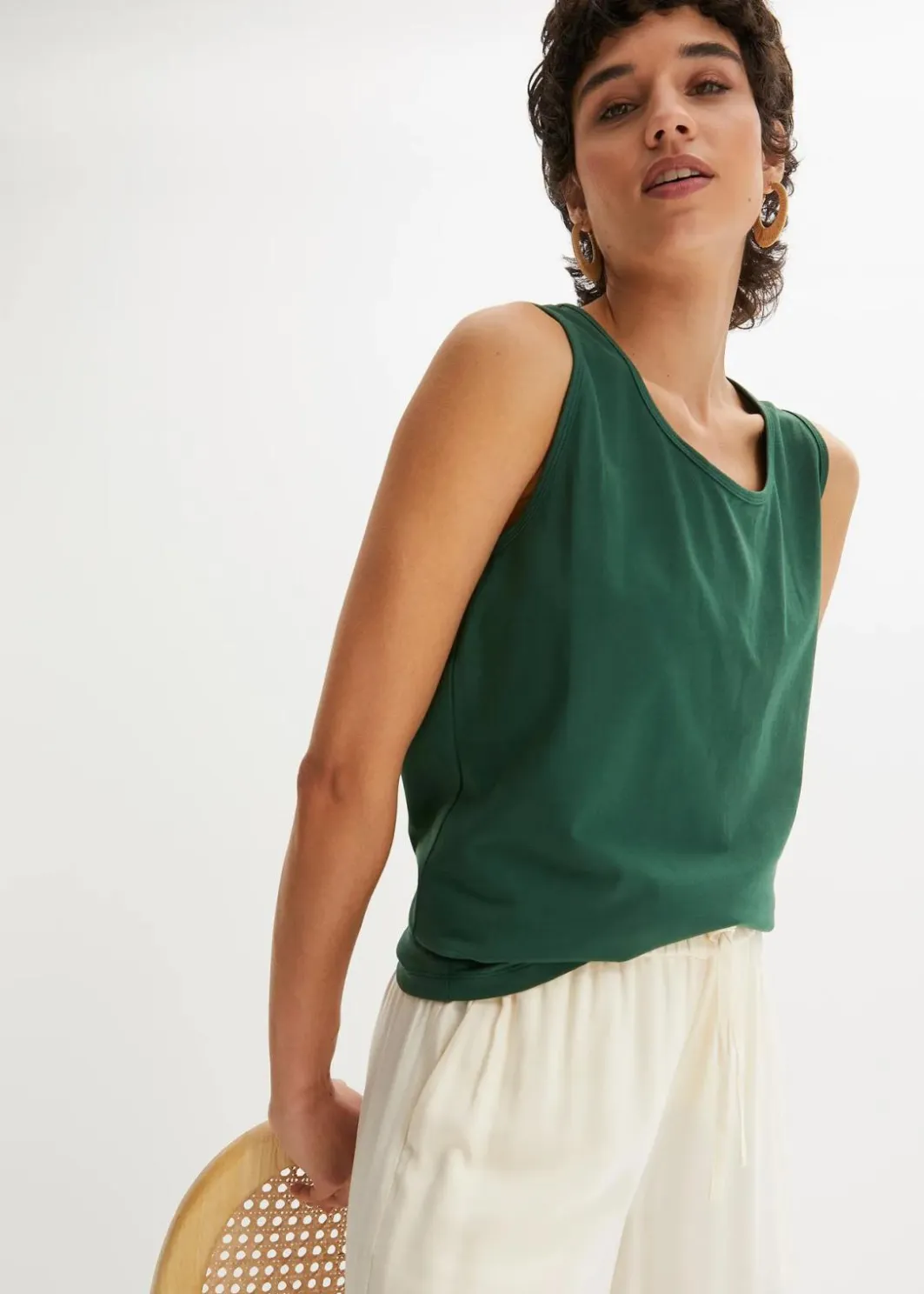 Damen bonprix Shirts & Tops|Basics|Long-Top, 2er-Pack