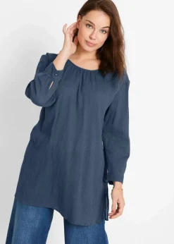 Sale Long-Tunika aus Baumwolle Damen Bekleidung·Jacken & Mäntel|Blusen & Tuniken