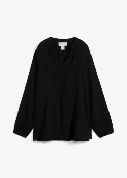 Best Long-Tunika aus Musselin Damen Bekleidung·Jacken & Mäntel|Blusen & Tuniken