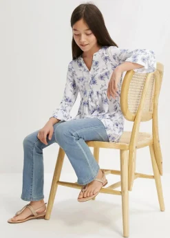 Kinder bonprix Mädchen 9-16 Jahre·Shirts & Blusen|Mädchen 2-8 Jahre·Nachhaltigere Materialien|Long-Tunika aus Viskose-Mix