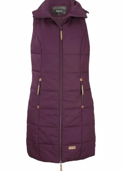 Damen bonprix Jacken & Mäntel|Bekleidung·Hosen|Longweste mit Stehkragen