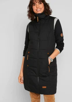 Clearance Longweste mit Stehkragen Damen Jacken & Mäntel|Bekleidung·Hosen