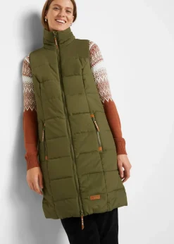 New Longweste mit Stehkragen Damen Bekleidung·Hosen|Jacken & Mäntel