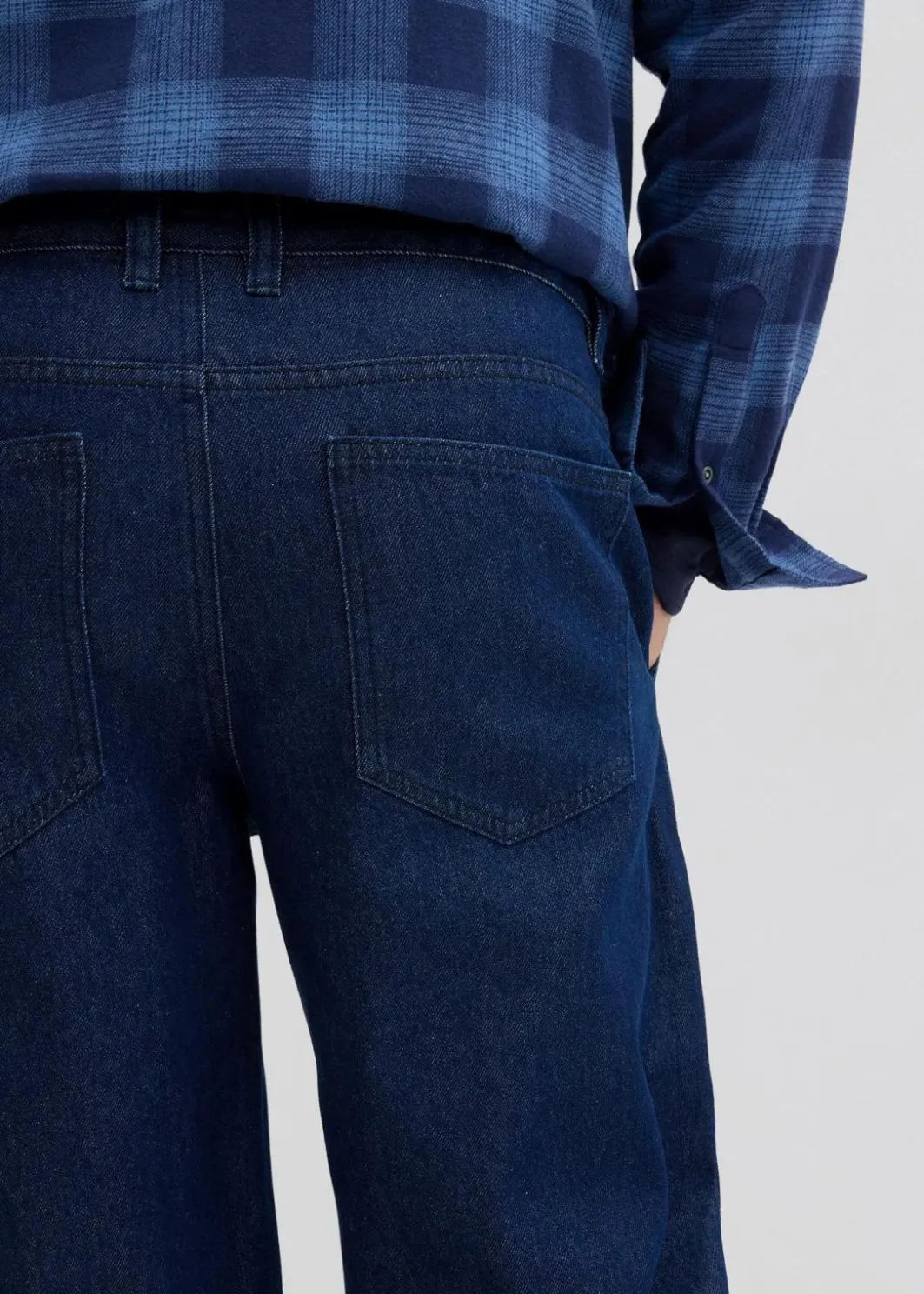 Herren bonprix Große Größen|Jeans|Loose Fit Jeans mit Bundfalten, Straight