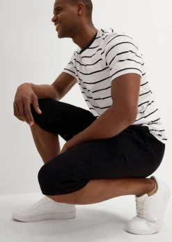 Herren bonprix Große Größen|Shorts|Loose Fit Long-Bermuda aus luftigem Musselin