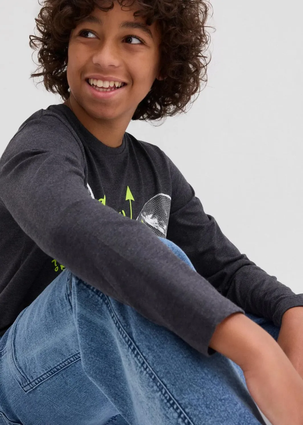 Loose Fit Schlupf-Cargo-Jeans mit Stretchanteil Kinder Jungen 9-16 Jahre·Jeans