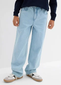 Kinder bonprix Jungen 9-16 Jahre·Jeans|Loose Fit Schlupfjeans mit Bequembund, Straight