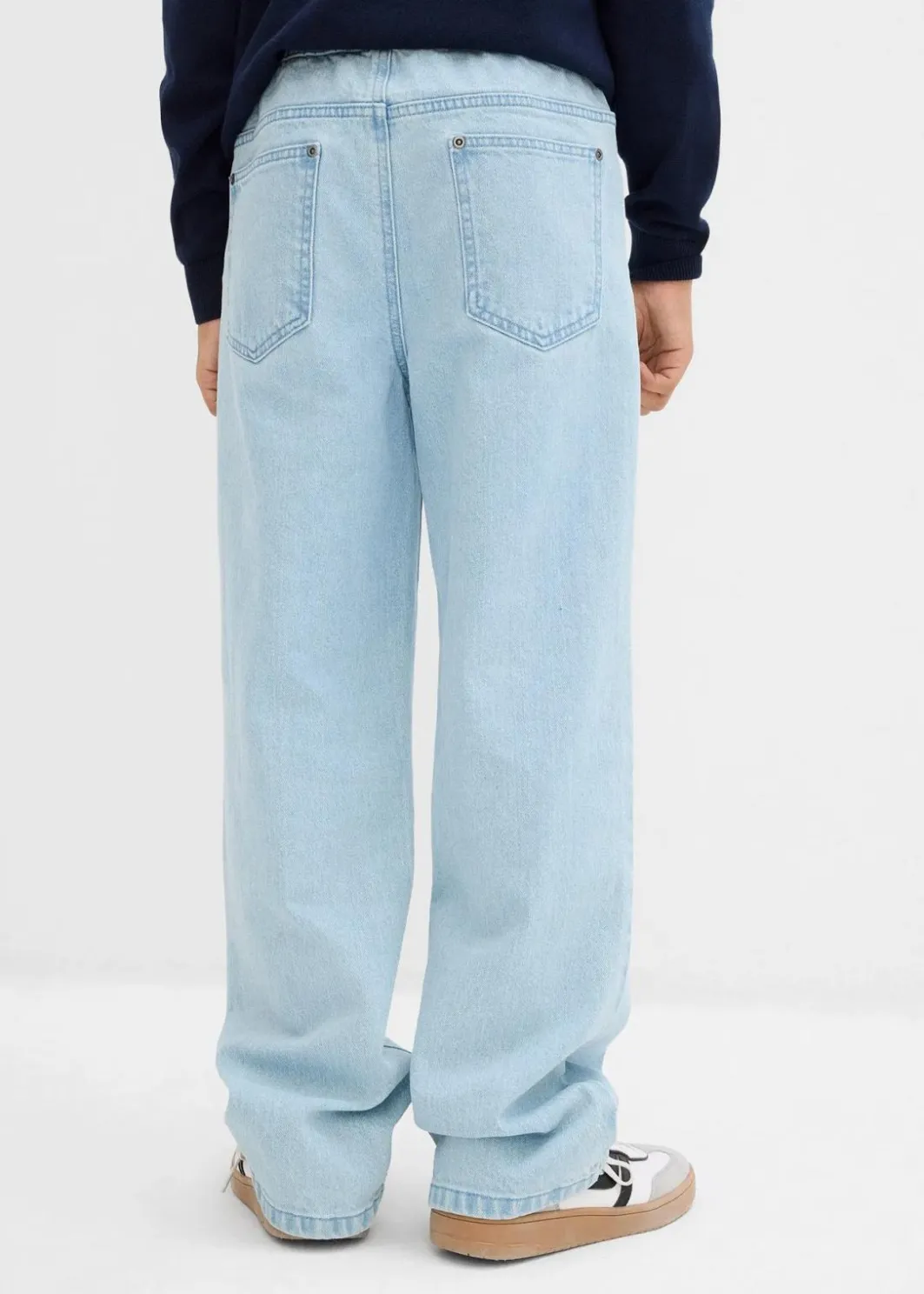 Kinder bonprix Jungen 9-16 Jahre·Jeans|Loose Fit Schlupfjeans mit Bequembund, Straight