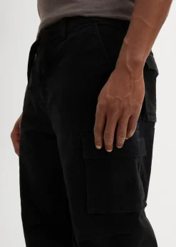 Herren bonprix Hosen|Große Größen|Loose Fit Stretch-3/4-Cargohose, extra weit