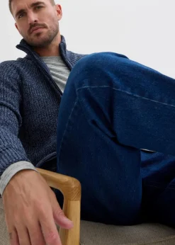 Hot Loose Fit Stretch-Jeans, Straight Herren Große Größen|Jeans