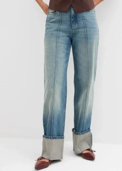 Sale Loose Straight-Jeans High Waist Damen Kurzgrößen|Jeans