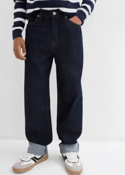 Kinder bonprix Jungen 9-16 Jahre·Bademode|Jungen 9-16 Jahre·Jeans|Loose-Fit Jeans mit verstellbarem Bund, Straight