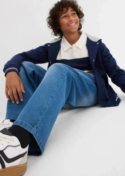 Kinder bonprix Jungen 9-16 Jahre·Bademode|Jungen 9-16 Jahre·Jeans|Loose-Fit Jeans mit verstellbarem Bund, Straight