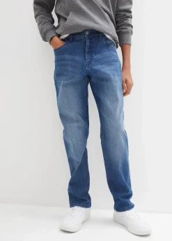 Best Loose-Fit Stretch-Jeans mit verstellbarem Bund, Straight Kinder Jungen 9-16 Jahre·Bademode|Jungen 9-16 Jahre·Jeans