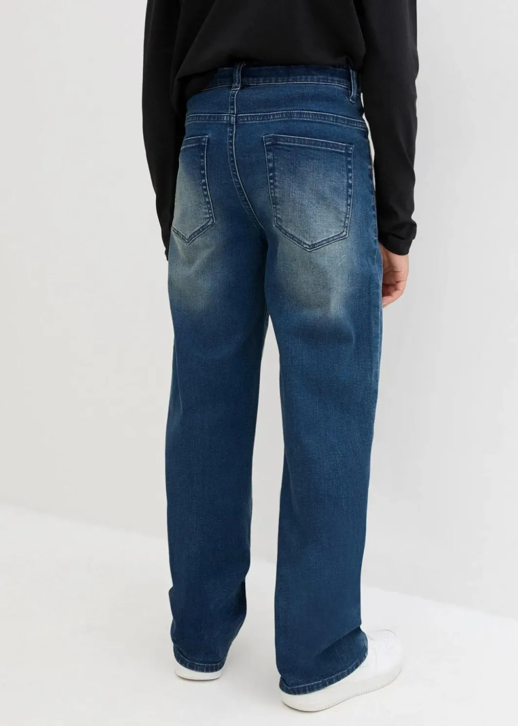 Loose-Fit-Jeans mit verstellbarem Bund, Straight Kinder Jungen 9-16 Jahre·Bademode|Jungen 9-16 Jahre·Jeans
