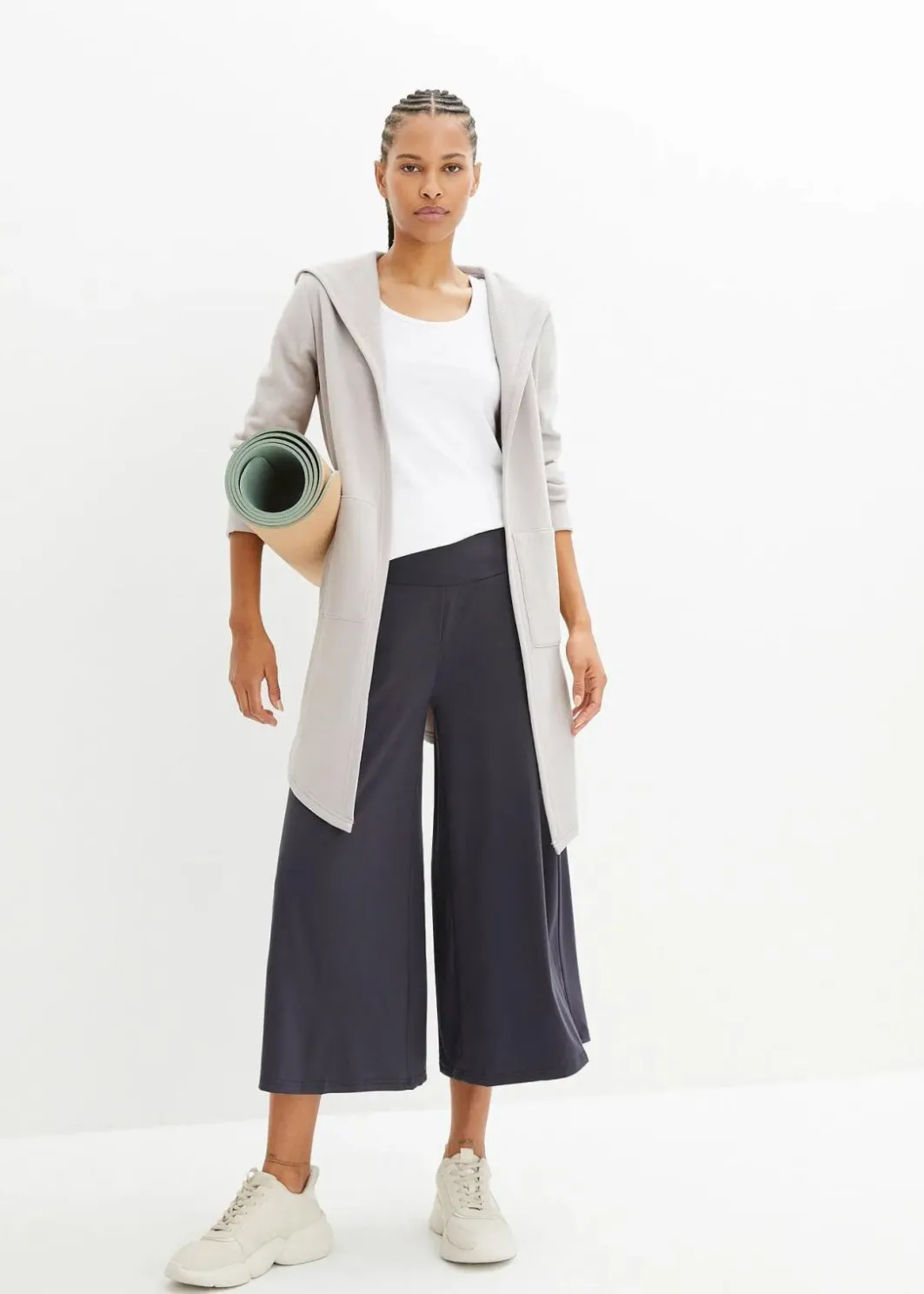 Discount Loungewear Culotte mit weitem Bein Damen Nachhaltigere Materialien|Hosen
