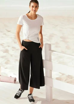 Outlet Loungewear Culotte mit weitem Bein Damen Wäsche·Homewear|Bekleidung·Strickmode