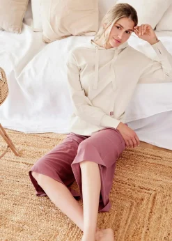 Hot Loungewear Culotte mit weitem Bein Damen Nachhaltigere Materialien|Hosen