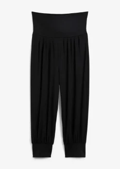 Damen bonprix Wäsche·Homewear|Bekleidung·Strickmode|Loungewear Haremshose in Caprilänge