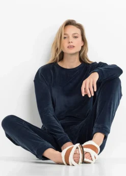 Damen bonprix Wäsche·Homewear|Wäsche·Nachtwäsche|Loungewear Hausanzug aus Samt