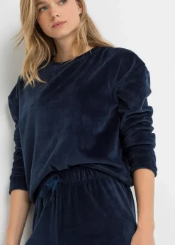 Damen bonprix Wäsche·Homewear|Wäsche·Nachtwäsche|Loungewear Hausanzug aus Samt