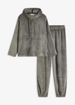 Best Loungewear Hausanzug aus Kuschelfleece Damen Homewear|Nachtwäsche